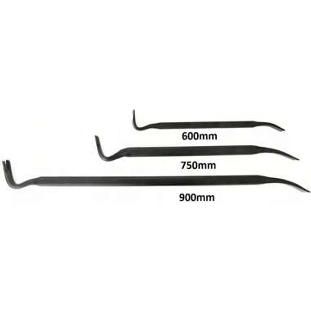 SHEIN Heavy-Duty Steel Crow Bar Set - 24&#34;/30&#34;/36&#34; (600/750/900mm) Pry Bars For Nail Pulling, Wrecking & Heavy-Duty Demolition - Industrial Grade