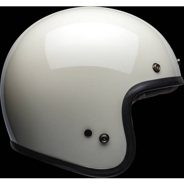 Bell custom 500 solid ece 22.06 open face motorbike helmet vintage white
