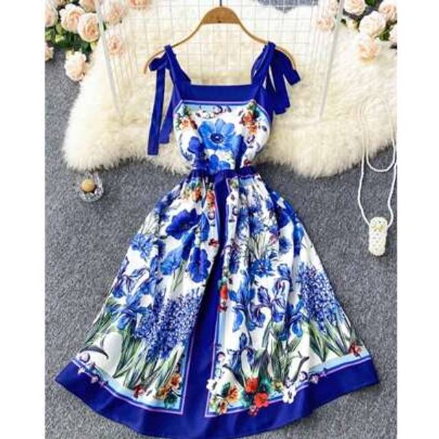 SHEIN Summer Outfits For Women Dresses For Women Vacation Outfits Women Floral Printed Botanical Petite Floral Elegant Elegant Casual Casual Women&#39;s Dress B