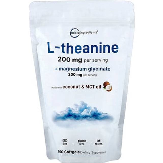 Micro Ingredients  L-Theanine + Magnesium Glycinate   400 Softgels