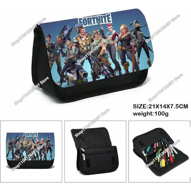 (Pencil Case only 046) 3pcs/Set Games Fortnite Backpacks with Shoulder Bags ,Pencil Bags School Bags for Boys Girls Best Gift