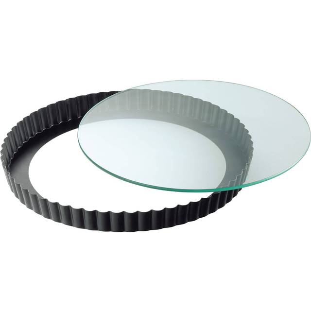 Kaiser Inspiration Quiche Pan 28 Cm With Glass-lifting Bottom Mold Silver