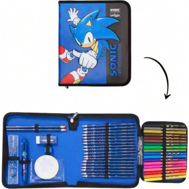 (Stationery set) 2025 New Genuine Australia Smiggle Schoolbag Sonic The Hedgehog Cartoon Series Children School Bags Anime Backpack Student Gift