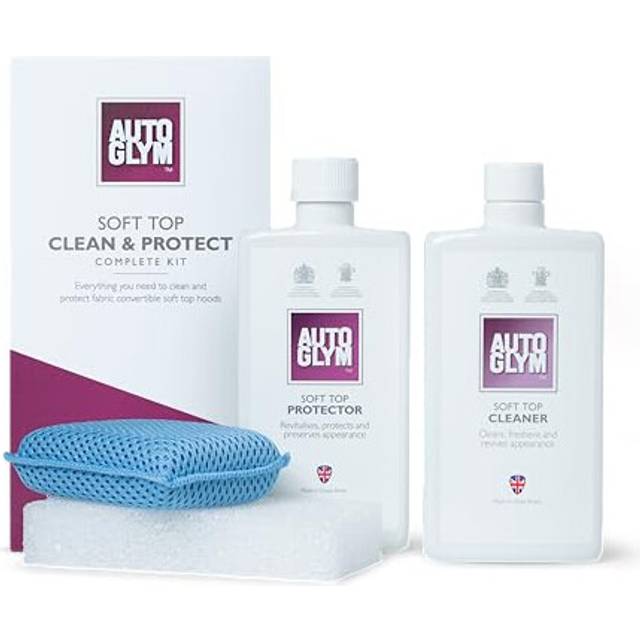 Autoglym Convertible Soft Top Clean & Protect Complete Kit - Convertible Roof Cleaner, Protector and Waterproofer - Fabric and Canvas Soft Top Moss,