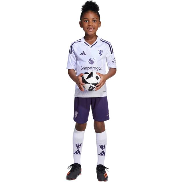Adidas Manchester United Away Mini Kit 2025/2026 Colour: White, Size: 4-5 years