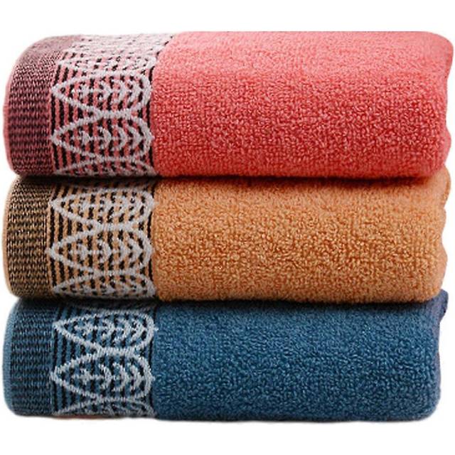 (As show, One size) 3pack Ultra Absorbent & Soft Cotton Hand Towels(3-Pack,14x29inch) for Hand, Face, Gym and Spa (3-Colors)