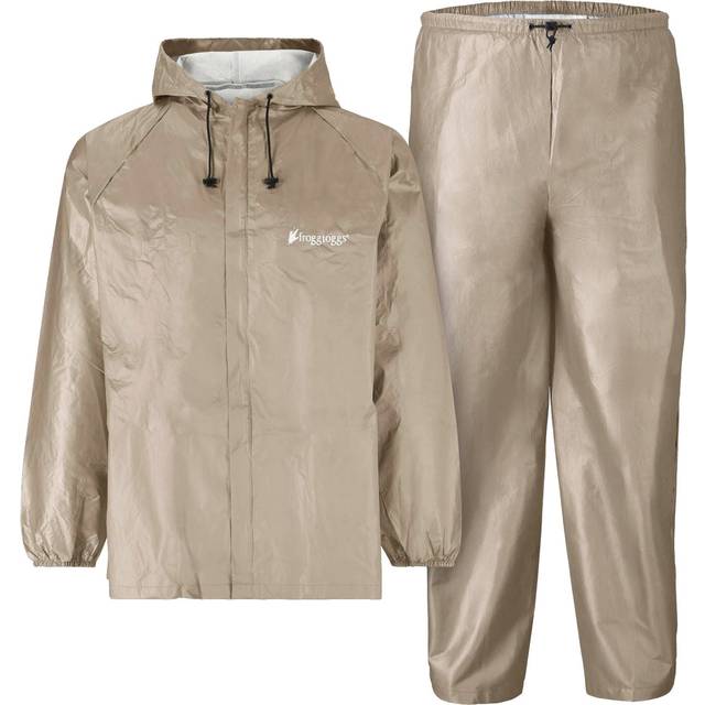 Frogg toggs xxl/2x ultra-lite2 breathable waterproof rain suit jacket pant khaki