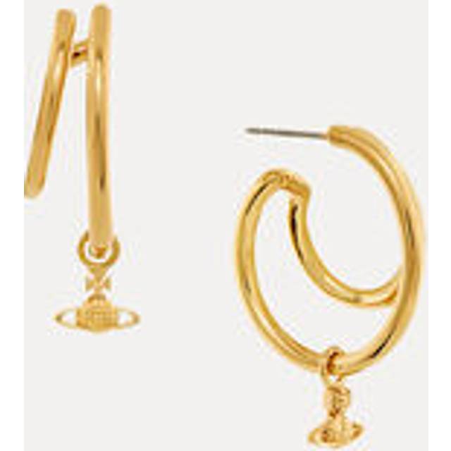 Vivienne Westwood Ronda Earrings Gold Swarovski Crystals Women - ---