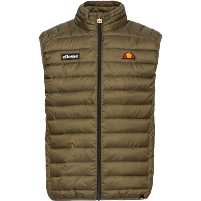 Ellesse Bardy Quilt Gilet Bodywarmer Khaki