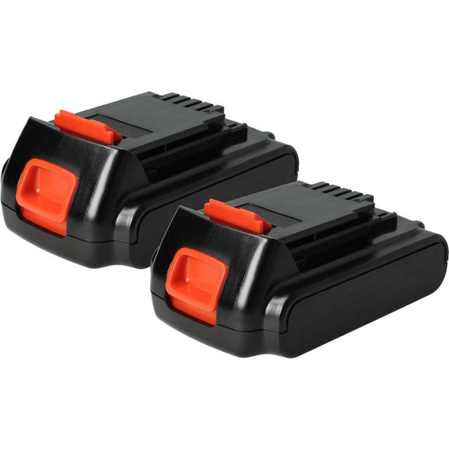 Vhbw - 2x Battery compatible with Black & Decker BDCCS18, BDCDC18K, BDCCF18, asd, BDCDD186K, asl, bd Power Tools (2000 mAh, Li-Ion, 18 v)