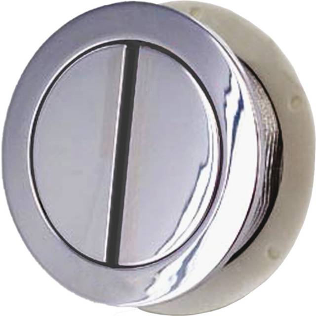 Tipton Round Dual Flush Push Button Plate Chrome