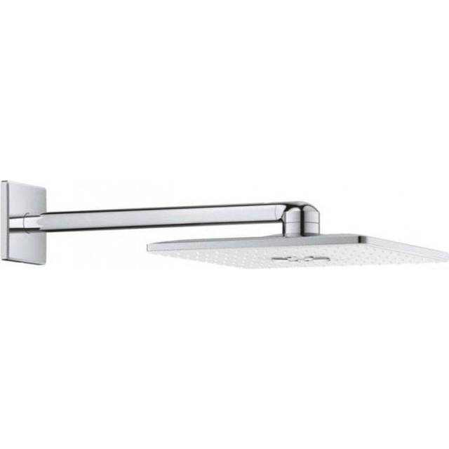 Grohe Rain shower Smart Active Cube Shower Head With Arm - Moon White