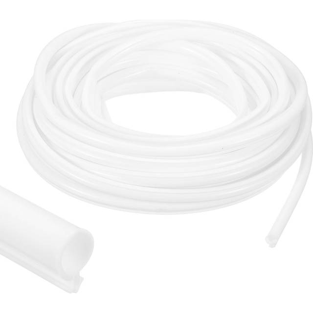 Weather Stripping Door Seal, 3/8 Wide Bulb Bubble Kerf Mount 10m, White