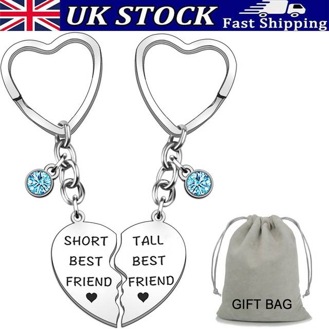 Short best friend & tall best friend keyring funny friendship gifts for women