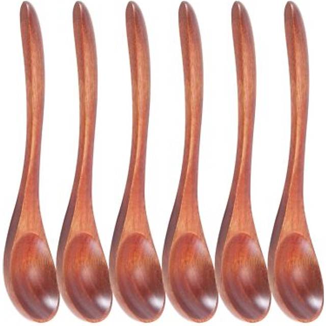 Small Wooden Spoons, 6pcs Wooden Teaspoon For Cooking Small Condiments7109