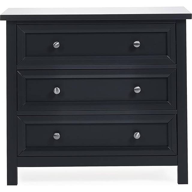 Julian Bowen Maine 3 Drawer Wide Chest Anthracite Drawer Chest
