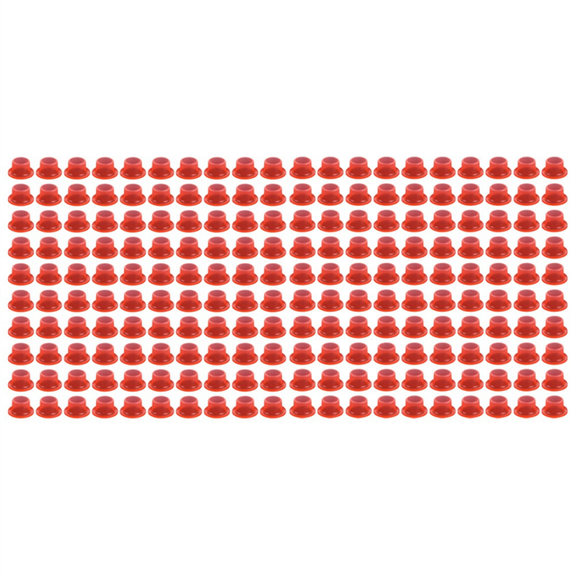 Faucet Leak-Proof Sealing Gasket Pipe Hose Silicone for Plumbing Plug Prevent Leakage Transparent Red 100PCS