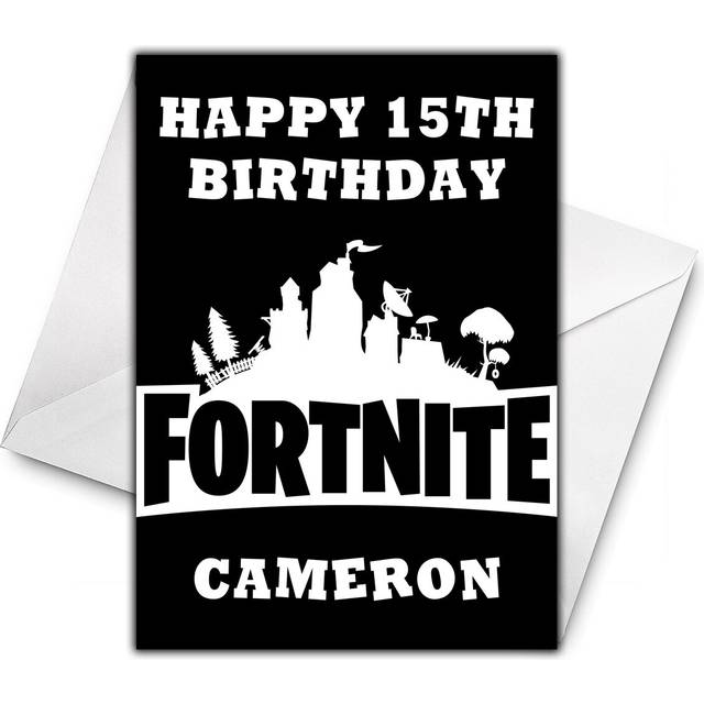 Fortnite personalised birthday card - fortnight personalised birthday card