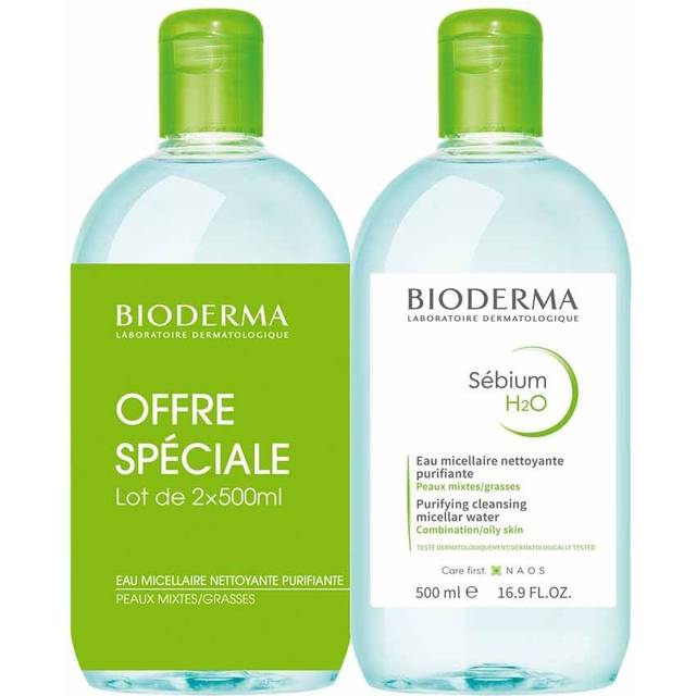 Bioderma Sebium Micellar Water H2O 2x500 ml