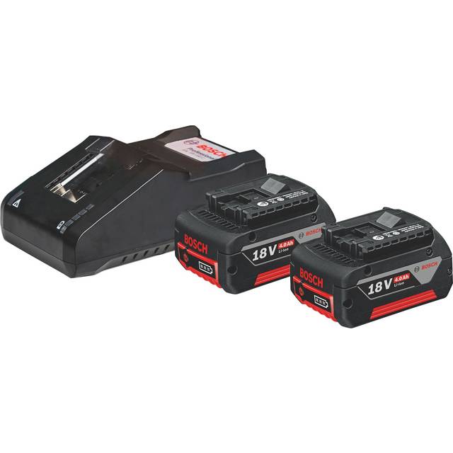 Bosch Genuine BLUE 18v Cordless CoolPack Li-ion Battery 4ah and Charger 4ah