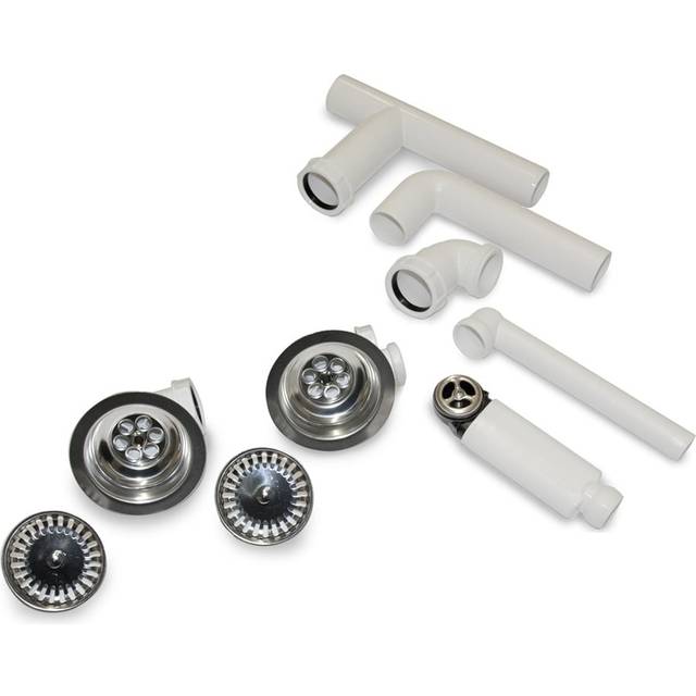 Villeroy &amp; Boch Chrome Kitchen Sink Basket Strainer Waste Kit 8234