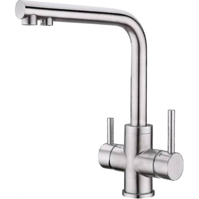 (As show, One size) 3 Way Kitchen Faucet, 360 Rotatable Kitchen Faucet, 3 In 1 Water Filter Mixer, Stainless Steel Sink Faucet, Drinking Water Faucet