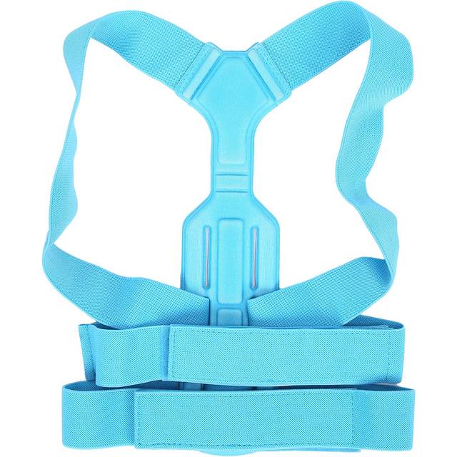 Posture Corrector Upper Back Brace Clavicle Support Adjustable Blue Back Straightener for ChildrenL L(for 6.5-9kg)