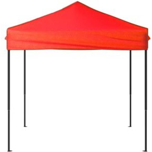 Anaberta 1.95m x 1.95m Steel Party Tent - Red (195.5cm W X 195.5cm D X 235cm H)