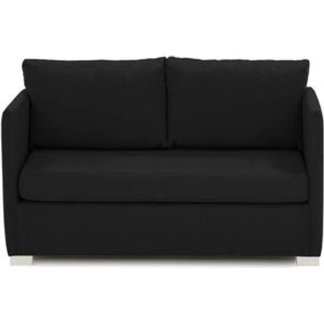 17 Stories Hollander 2 Seater Fold Out Sofa Bed Black 85cm H X 140cm W X 80cm D
