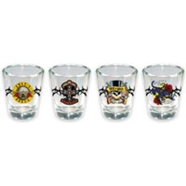 Guns N' Roses Band Logo Shot Glass 4 Pack