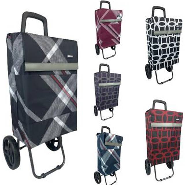 (Black Shape) Hampton&Stewart Rectangle Folding Shopping Trolley