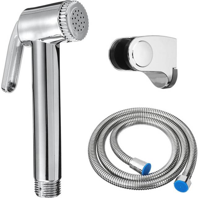 (3pcs long nozzle) Bidet Douche Toilet Spray Shower Head Hose Diverter Sprayer Kit Hand Nozzle