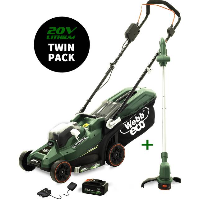 Webb Eco Lawnmower & Line Trimmer - Webb