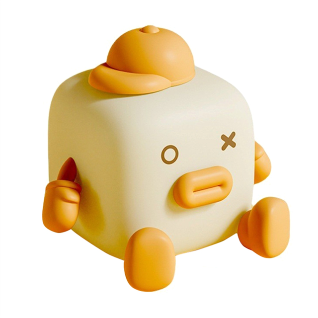 Small Square Clap Nightlight Cute Desktop Ornaments Hand Gift Bedside Lamp with Sleeping Dormitory Soft Silicone