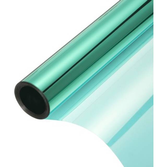 Reflective Window Film One Way Daytime Mirror Privacy Film,green Silver 17x13'