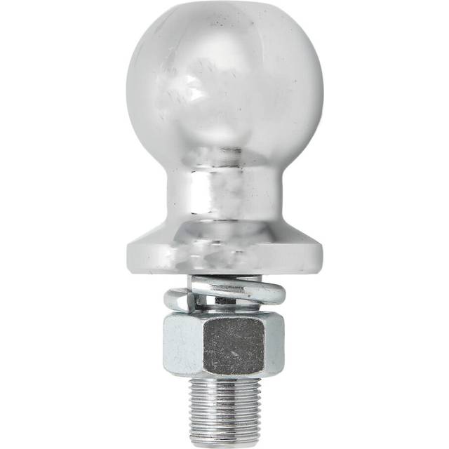 (As show, One size) 2in Trailer Hitch Ball 3/4x13/4in Shank Universal 3500LBS Durable Steel Chrome Plated Caravan Towing Ball