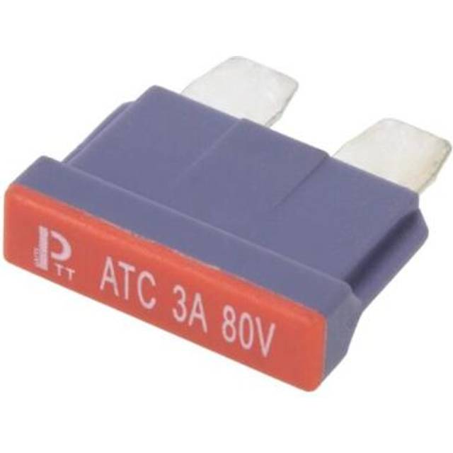 340022-80v Fuse: Melt 3a 80vdc Automotive 19mm Copper Tinned Eska