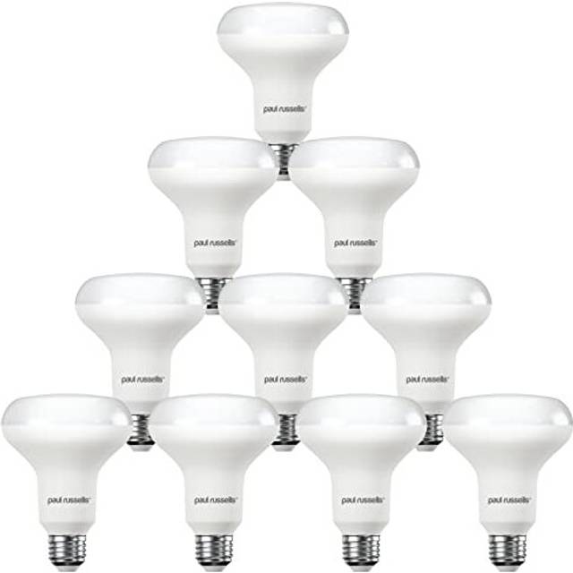 paul russells Cool White E27 Spotlight 10W LED Reflector R80 Light Edison Screw 60w Equivalent Bulb 940 Lumen 4000K Frosted 120? Beam Angle ES Energy