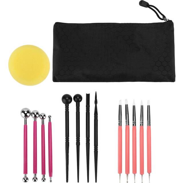 15 Pcs Polymer Clay Modeling Tools Multipurpose Modeling Carving Silicone Knife Pottery Supplies