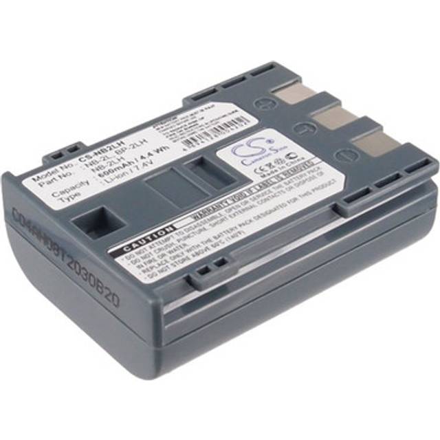 7.4v battery for canon mv5i, md140, mvx200, digital rebel xt, md101, mv800, mv96