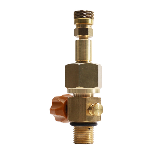 Soda Refill Bottle Co2 Adapter Connector Kit Quick for High Pressure Gas Cylinder with 8mm Female Head 5/8-18UNF
