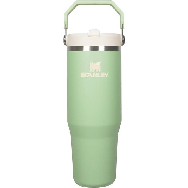 STANLEY Ice Flow Flip Straw Pistachio Vacuum Tumbler Water Bottle Bottle Cold Insulation Stainless Steel Bottle Water Bottle Sports Outdoors Warranty pistage färg