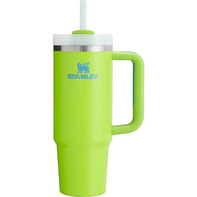 STANLEY H2.0 Vacuum Quencher 0.88L Bright Lime Cold Retention Sturdy Straw Water Bottle Summer Outdoor Dishwasher