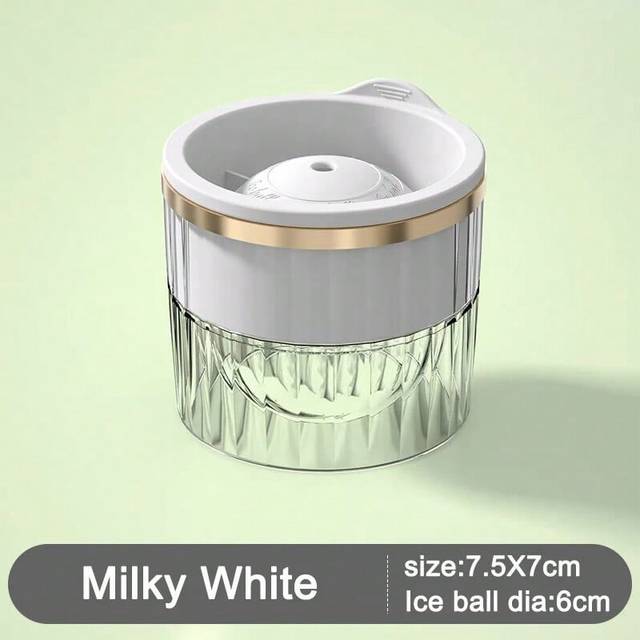 (BIG WHITE) Ice Hockey Mold, Frozen Mini Ball Maker, Spherical Ice Block Mold, Cover Ice Tray Box Whiskey Cocktail Kitchen Tool