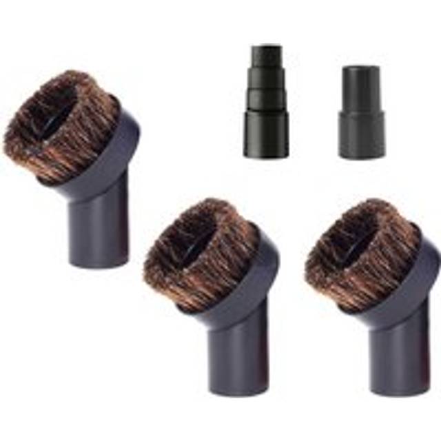 Round Horsehair Vacuum Dust Brush Attachment Compatible with Most Cleaners 1 1/4 Inch or 3/8 Hose