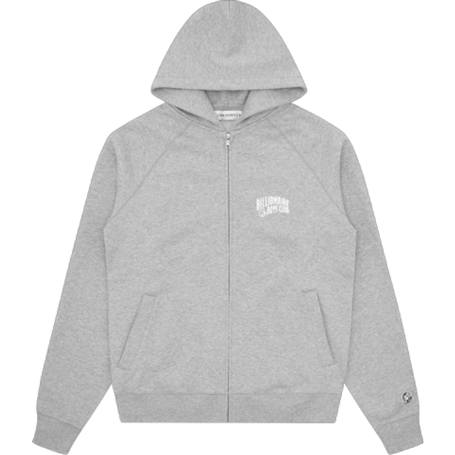 SMALL ARCH LOGO ZIP THROUGH - HEATHER GREY, L
