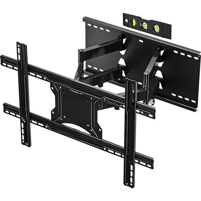 BONTEC TV Wall Bracket for 37-80 inch LED LCD Flat & Curved Screen, Swivel Tilt TV Wall Mount Full Motion, Heavy Duty Strong Solid Dual Arms up to 6
