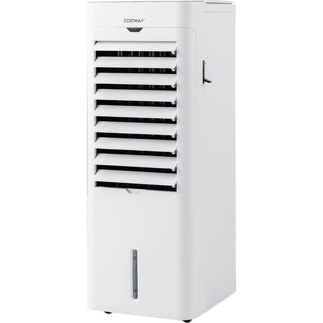 Costway White Evaporative Air Cooler and Heater - 30 x 26 x 69cm