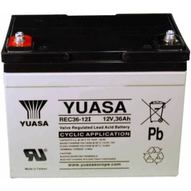 2 x yuasa 12v 36ah - freerider kensinm (all models) replacement agm battery