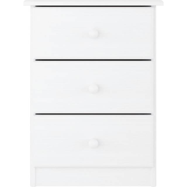 Bedside Cabinet alta White 41x35x55.5 cm Solid Wood Pine Vidaxl